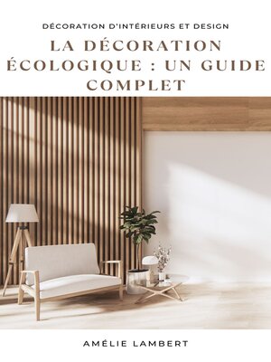 cover image of La Décoration Écologique